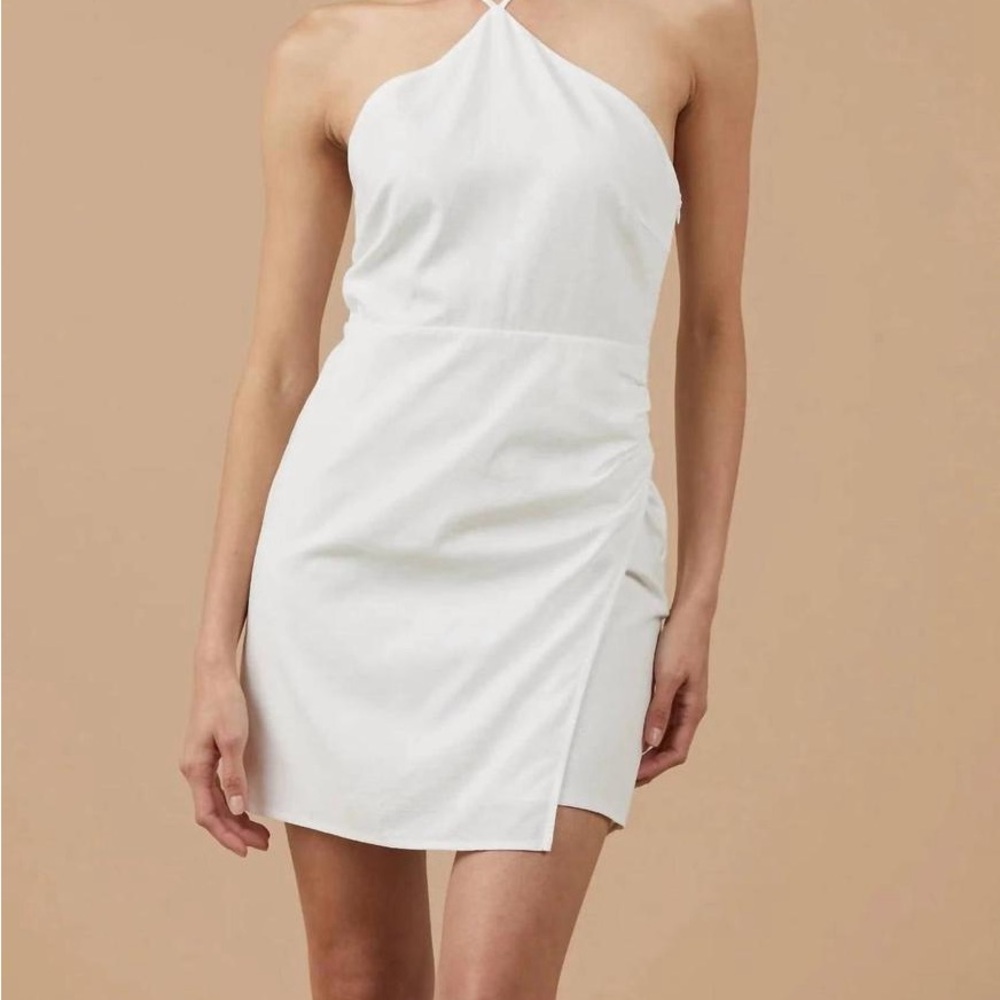 Sophie Rue White Halter Mini Dress